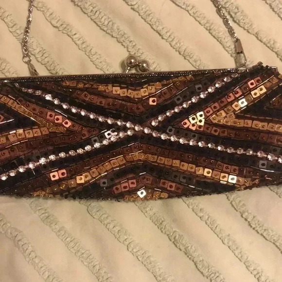 Aldo beaded bag with chain - Picture 2 of 4